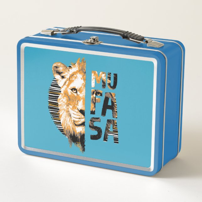 Mufasa Typography Metal Lunch Box (Front)
