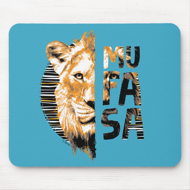 Mufasa Typography Mouse Pad (Front)