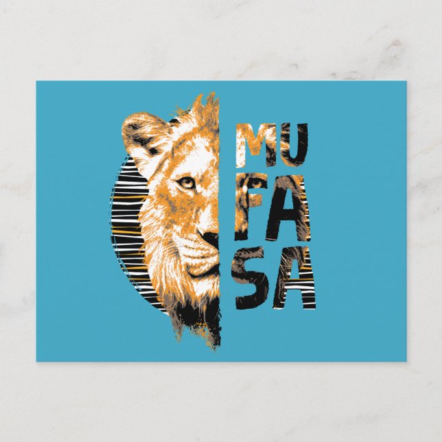 Mufasa Typography Postcard (Front)