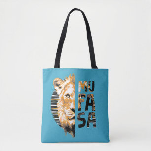 Mufasa Typography Tote Bag