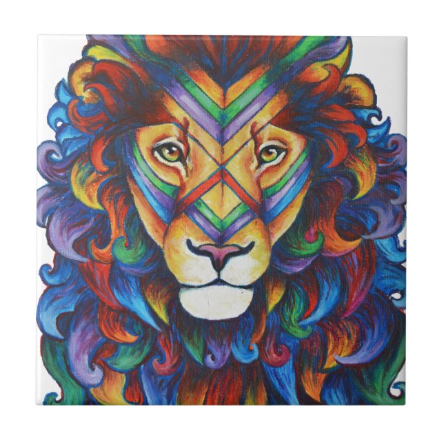 Mufasa's new hair do ceramic tile (Front)