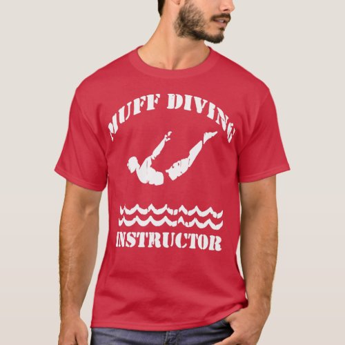 Muff Diving Instructor Diver Swimming Pool Funny S T_Shirt