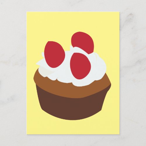 Muffin Cupcake Postcard