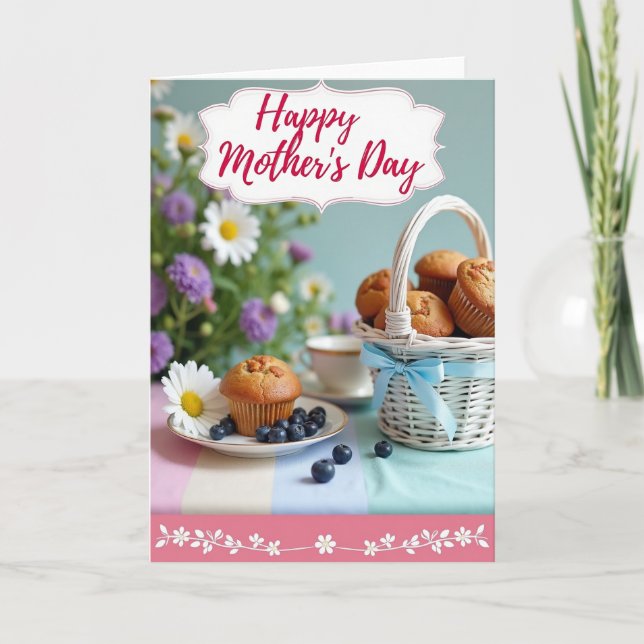 Muffin Mothers Day Celebration Card (Front)