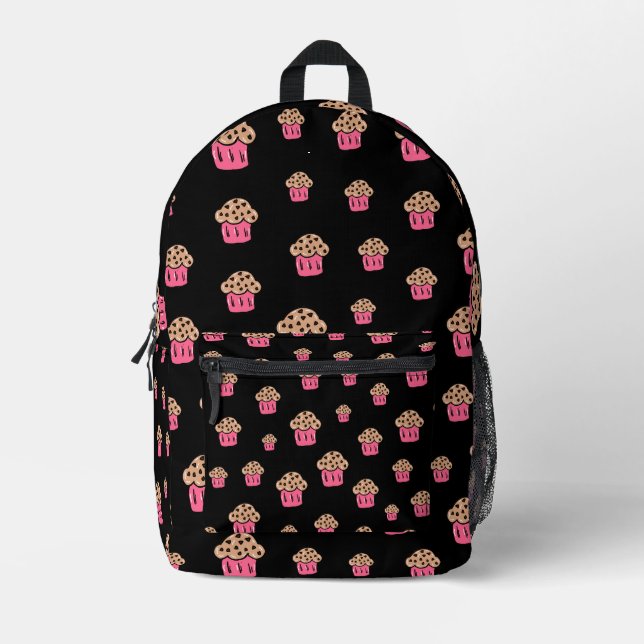 Muffin Pattern Print Cut Sew Bag (Front)