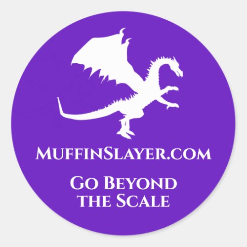 Muffin Slayer Dragon Logo Classic Round Sticker