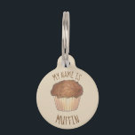 Muffin the Dog Crumb Streusel Pastry Baked Goods Pet ID Tag<br><div class="desc">Design features an original marker illustration of a delicious fresh baked crumb muffin with crumbly streusel topping. Ideal for your favorite foodie, baker, or pastry chef! This foodie illustration is also available on other products. Don't see what you're looking for? Need help with customization? Contact Rebecca to have something designed...</div>