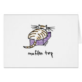 Muffin Top Cat Card (Front Horizontal)