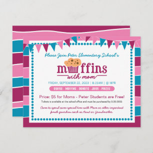 Muffin with Mom Invitation for School/Organization