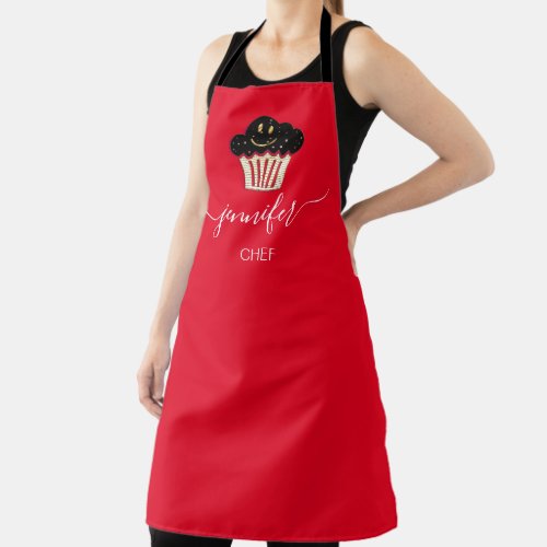 Muffins Bakery Catering Cakes Red Chocolate Apron