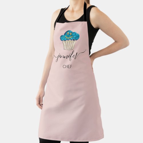 Muffins Bakery Catering Cakes Rose Gold Smile Apron