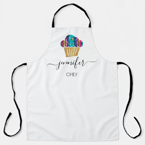 Muffins Bakery Catering Cakes Smile Chicana Gold Apron