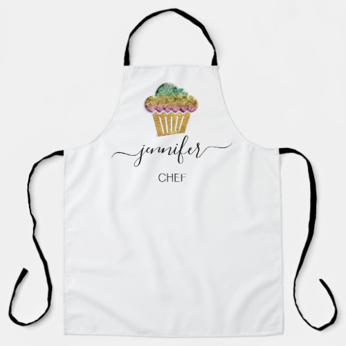 Muffins Bakery Catering Cakes Smile Gold Ombre Apron