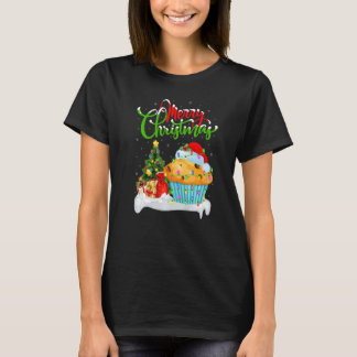 Muffins Food Xmas Decorations Santa Muffins Chris T-Shirt