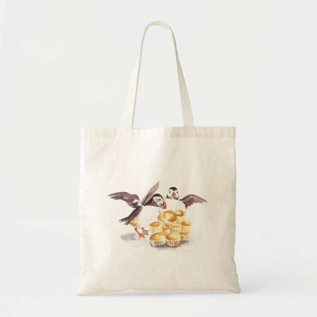 Muffins for Puffins Tote Bag (Front)