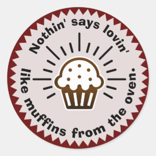 Muffins from the Oven Classic Round Sticker