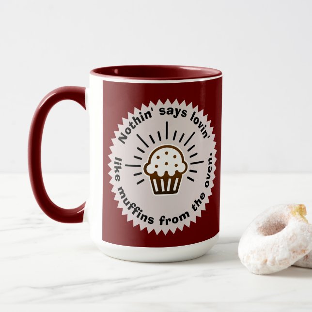 Muffins from the Oven Mug (With Donut)