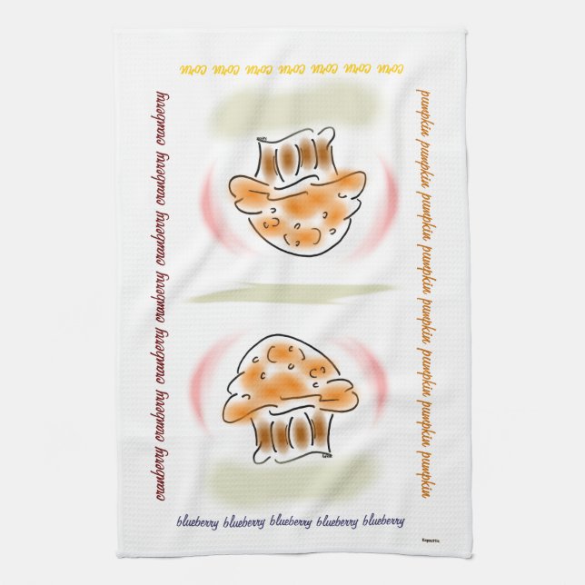 Muffins Kitchen Towel (Vertical)