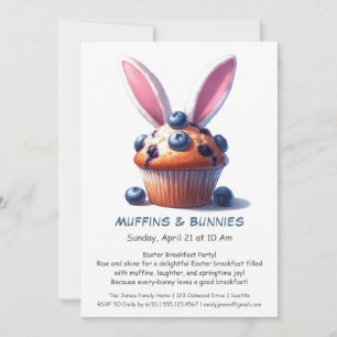Muffins & Mornings – Easter Breakfast Party Invitation