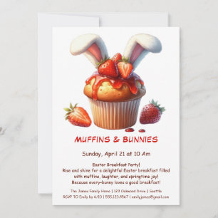 Muffins & Mornings – Easter Breakfast Party Invitation