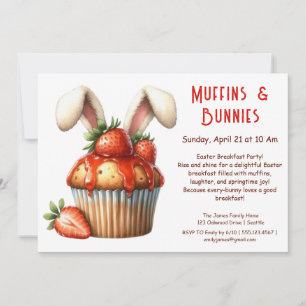Muffins & Mornings – Easter Breakfast Party Invitation