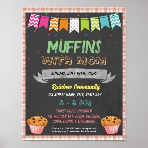 Muffins With Mom event template Poster