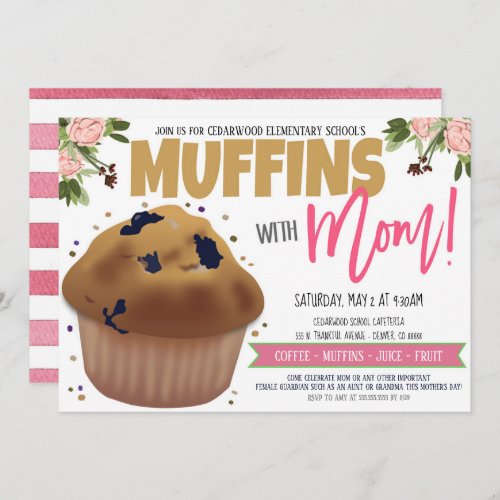 Muffins with Mom Invitation