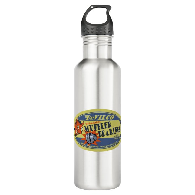 Muffler Bearings Stainless Steel Water Bottle (Front)