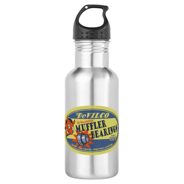 Muffler Bearings Stainless Steel Water Bottle (Front)