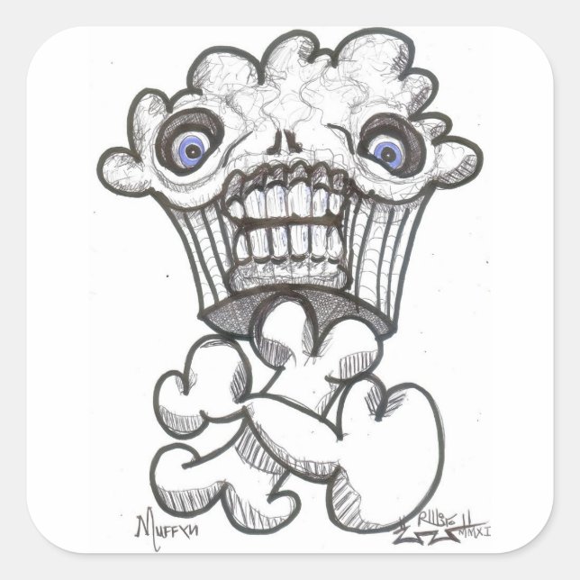MUFFYN SQUARE STICKER (Front)