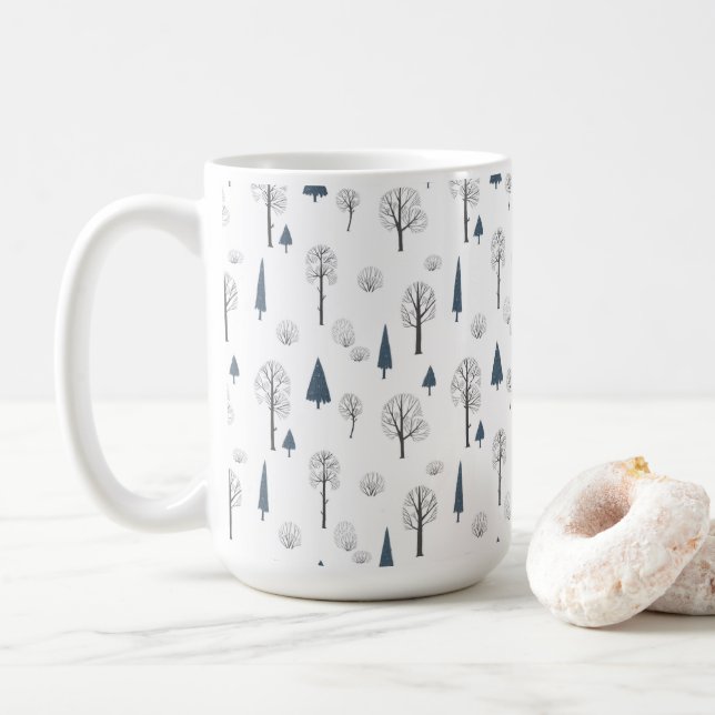 Mug (443 ml) - Winter Pattern (With Donut)