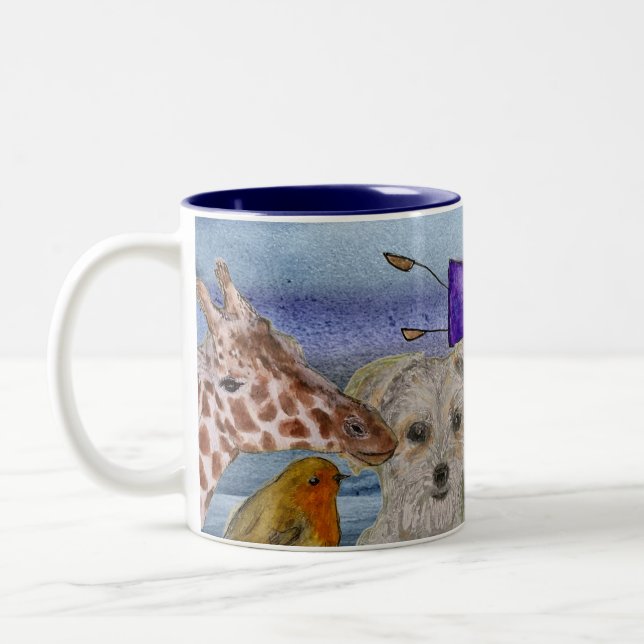 Mug #4 Joanna Flying Over Animals (Left)