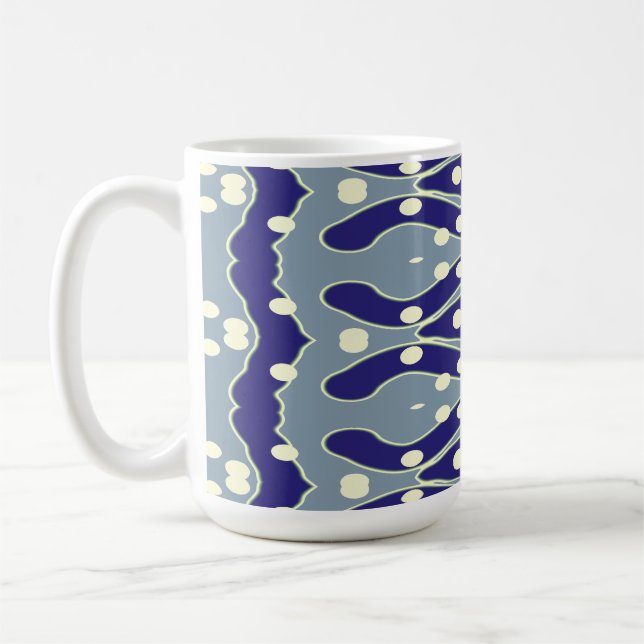 Mug, A vibrant multicolor seamless pattern design Coffee Mug (Left)