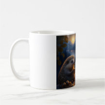 Mug abstract art Hedgehog