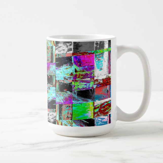 Mug – Abstract Grid (Right)