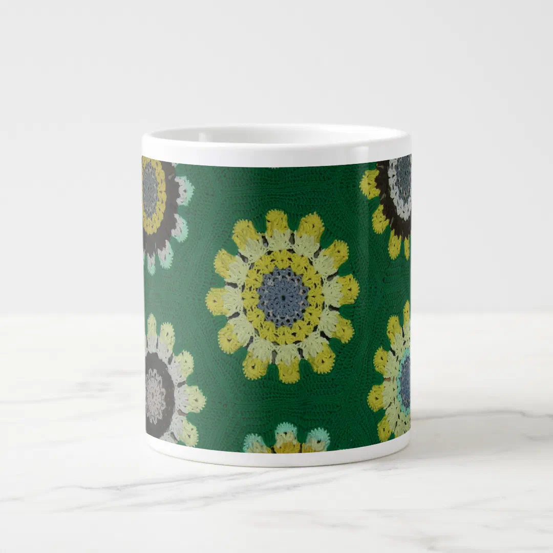 Mug - Afghan Daisies (Front)