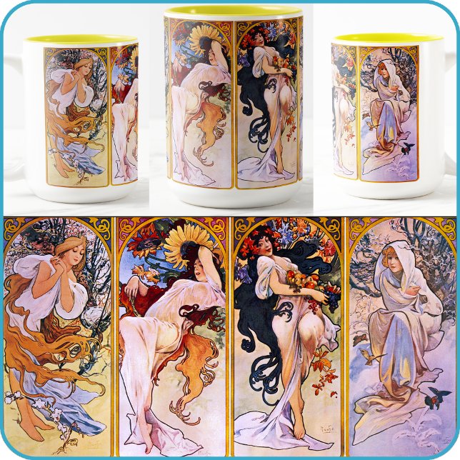 MUG - Alfons Mucha's "Four Seasons" Art (Creator Uploaded)