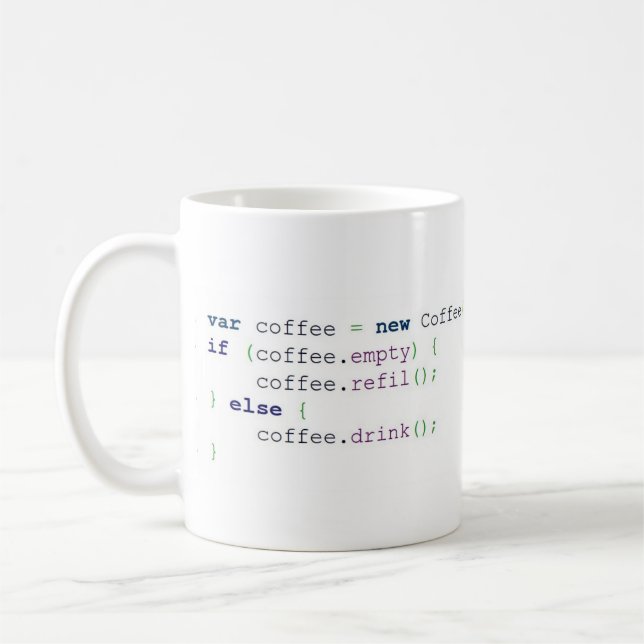 Mug Algorithm Coffee (Colored - 325 ml) (Left)