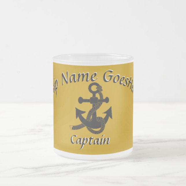 Mug - Anchor with Curved Text in Black (Center)