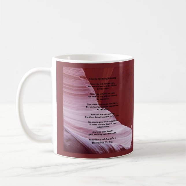 Mug, Apache Wedding Blessing, Sandstone Canyon Coffee Mug (Left)