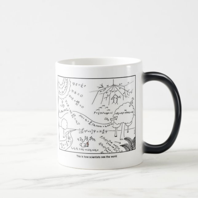 Mug as scientists see the world ~ LEFT-HANDED (Right)