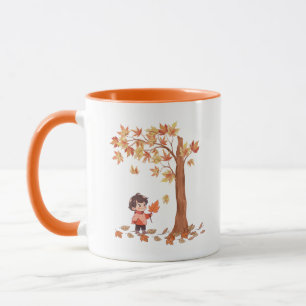 Mug autumn leaves