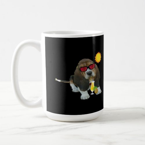 Mug Baby Basset Hound Summer Time