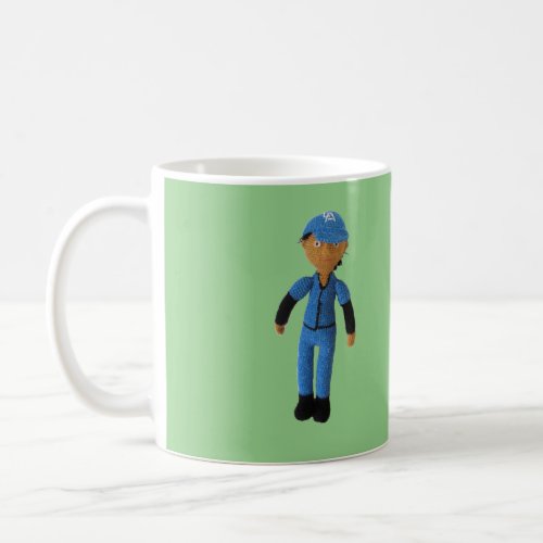 Mug _ Baseball Player with Name on Green