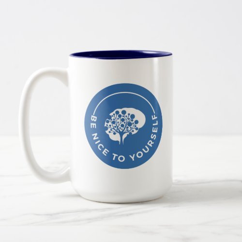 Mug Be Nice To Yourself _ Mind Map Renovations Two_Tone Coffee Mug