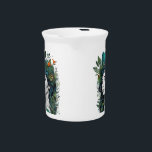 Mug Beverage Pitcher<br><div class="desc">A surreal, dripping willow tree with its branches dissolving into fluid, organic shapes. Instead of leaves, delicate musical notes (eighth notes, treble clefs) float like blossoms, some melting into the air. The trunk twists subtly into a bass clef at the base, grounding the design in harmony.</div>