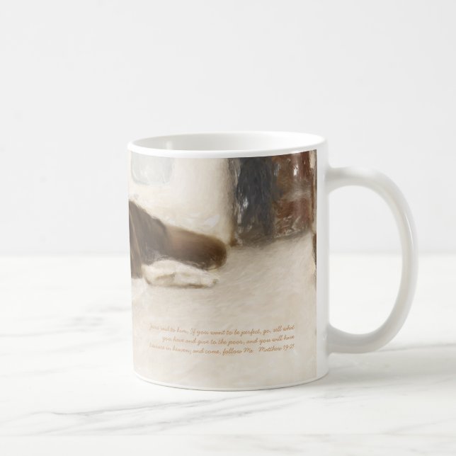 Mug Bible Verse Reminder - Give to the Poor (Right)