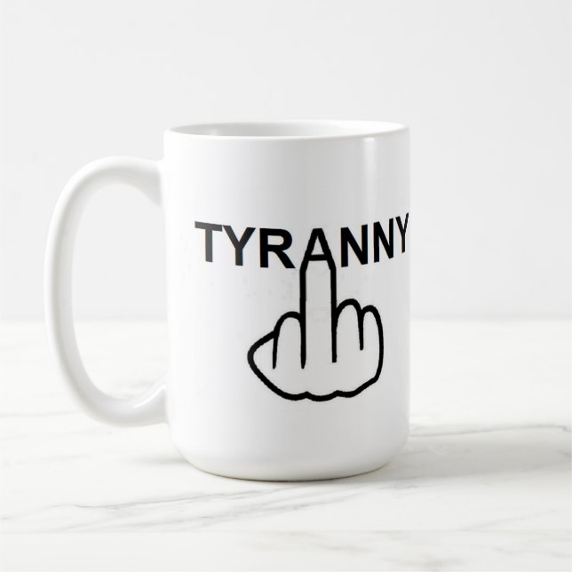 Mug Bird Flipping Evil Tyranny (Left)