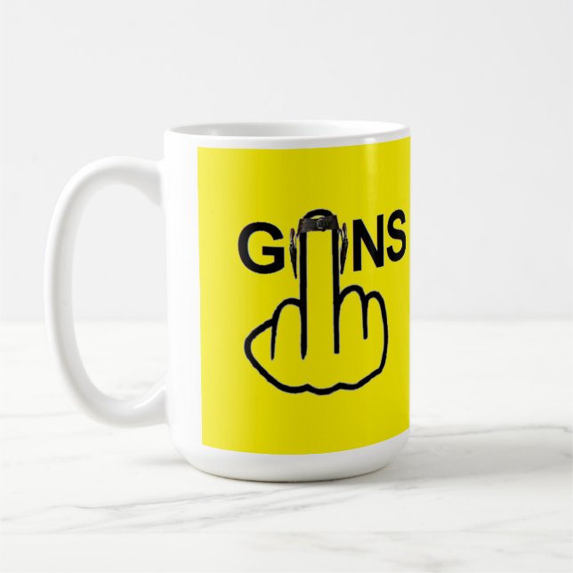 Mug Bird Flipping Guns Flip (Left)