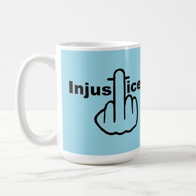 Mug Bird Flipping Injustice Is Bad (Left)